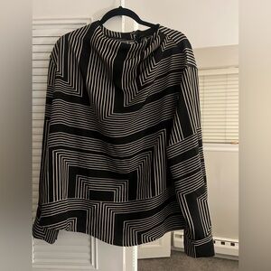 Black and White Geometric Women's Skirt